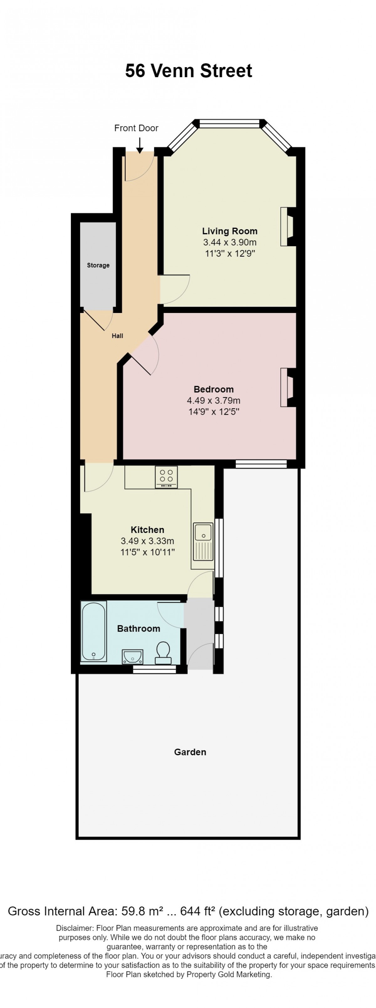 Floorplan for Venn Street, Lambeth, London