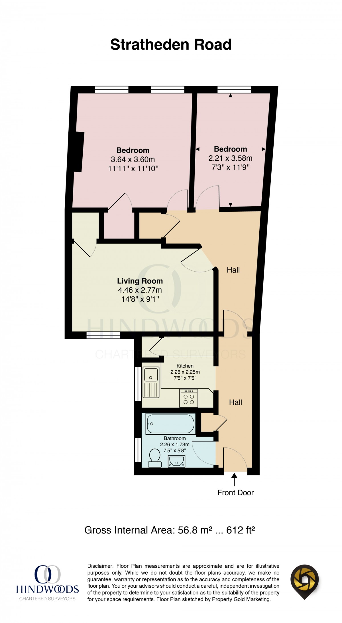 Floorplan for Stratheden Parade, London