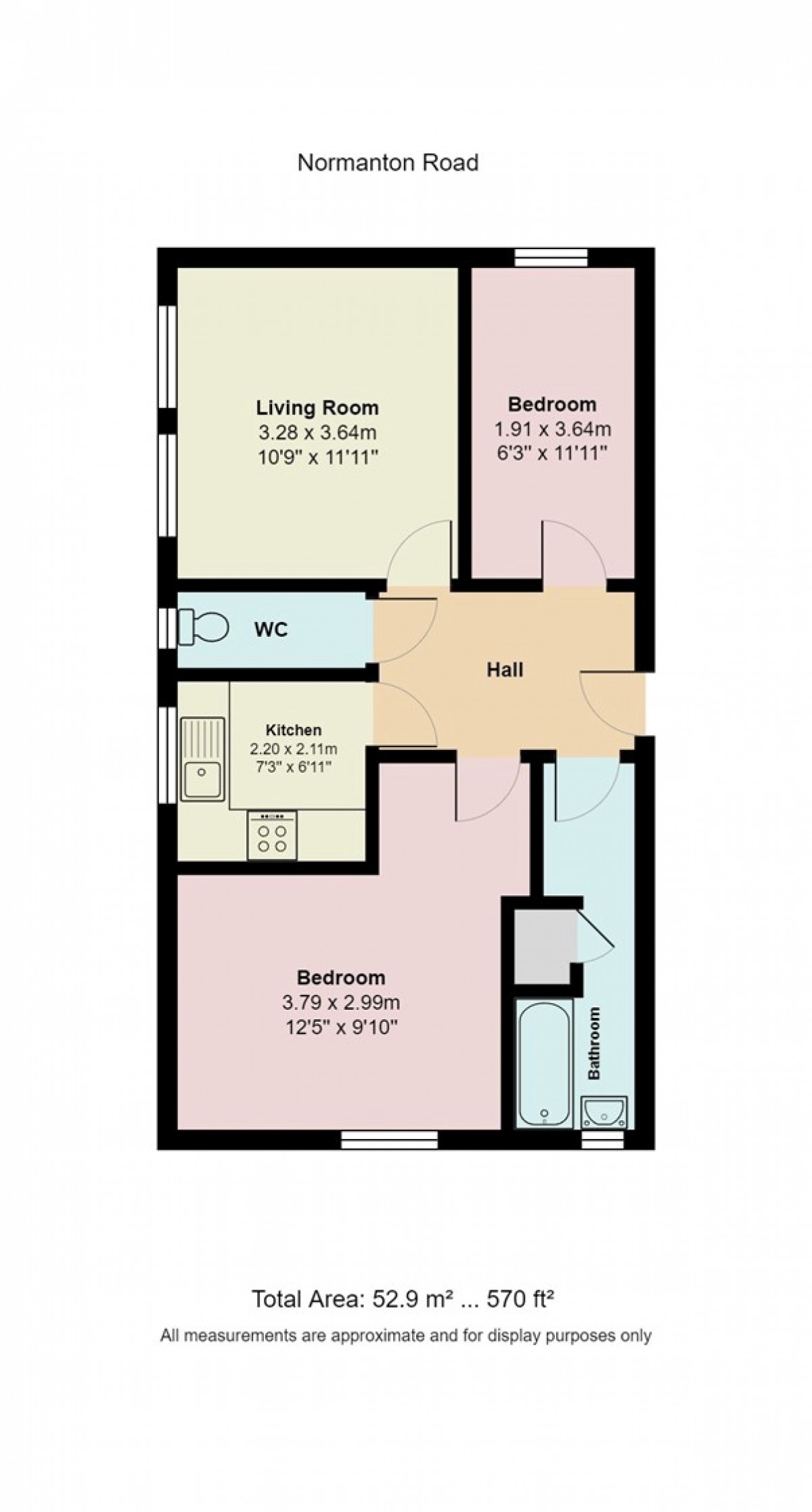 Floorplan for Normanton Road, South Croydon