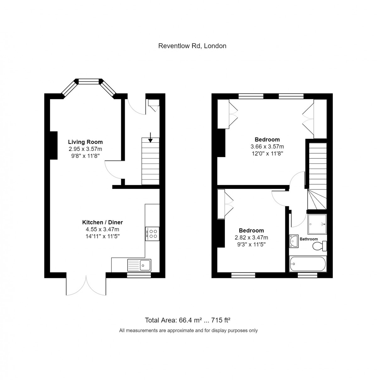 Floorplan for Reventlow Road, Greenwich, London
