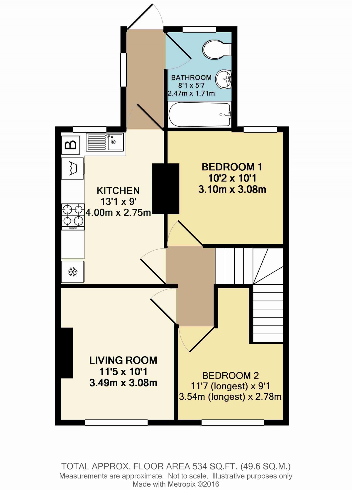 Floorplan for St. Aidans Road, Southwark, London