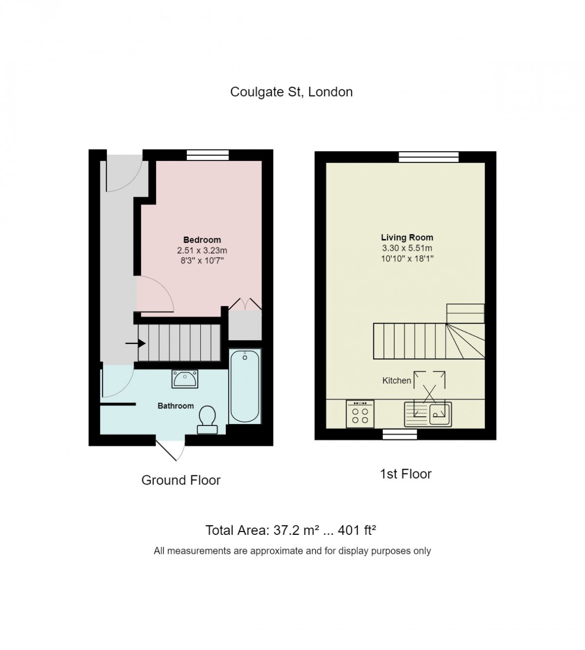 Floorplan for Coulgate Street, Lewisham, London