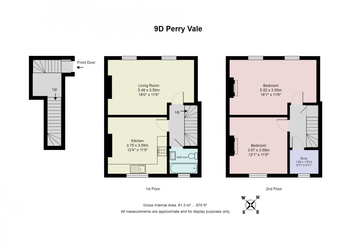 Floorplan for Perry Vale, Lewisham, London
