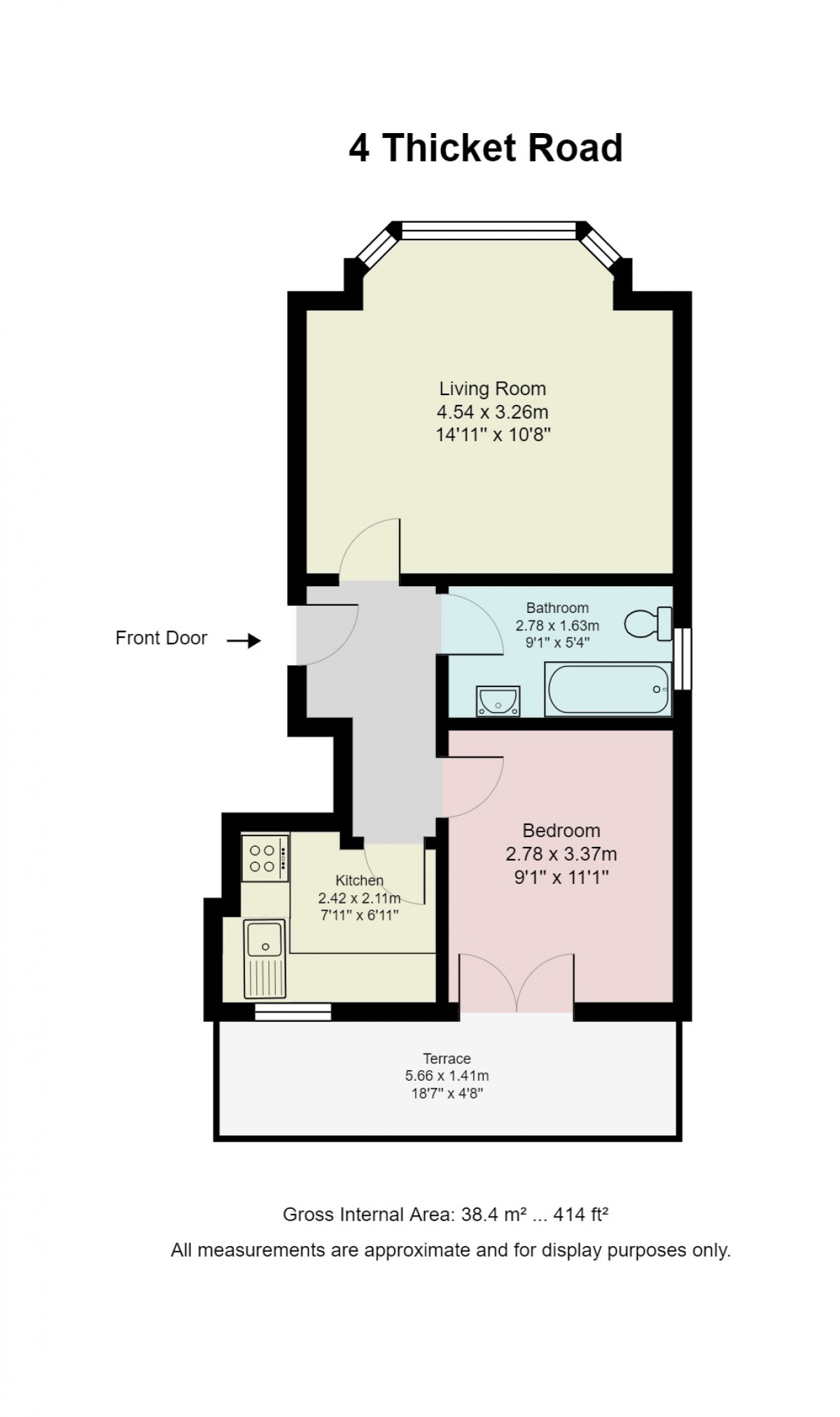 Floorplan for Thicket Road, Bromley, London