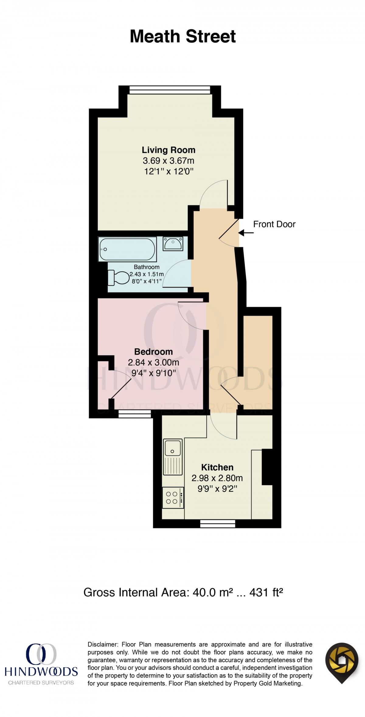 Floorplan for Meath Street, Wandsworth, London