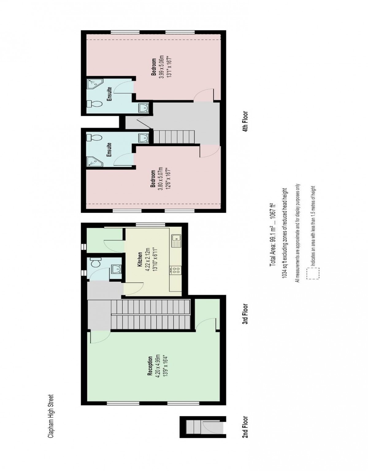 Floorplan for Clapham High Street, London