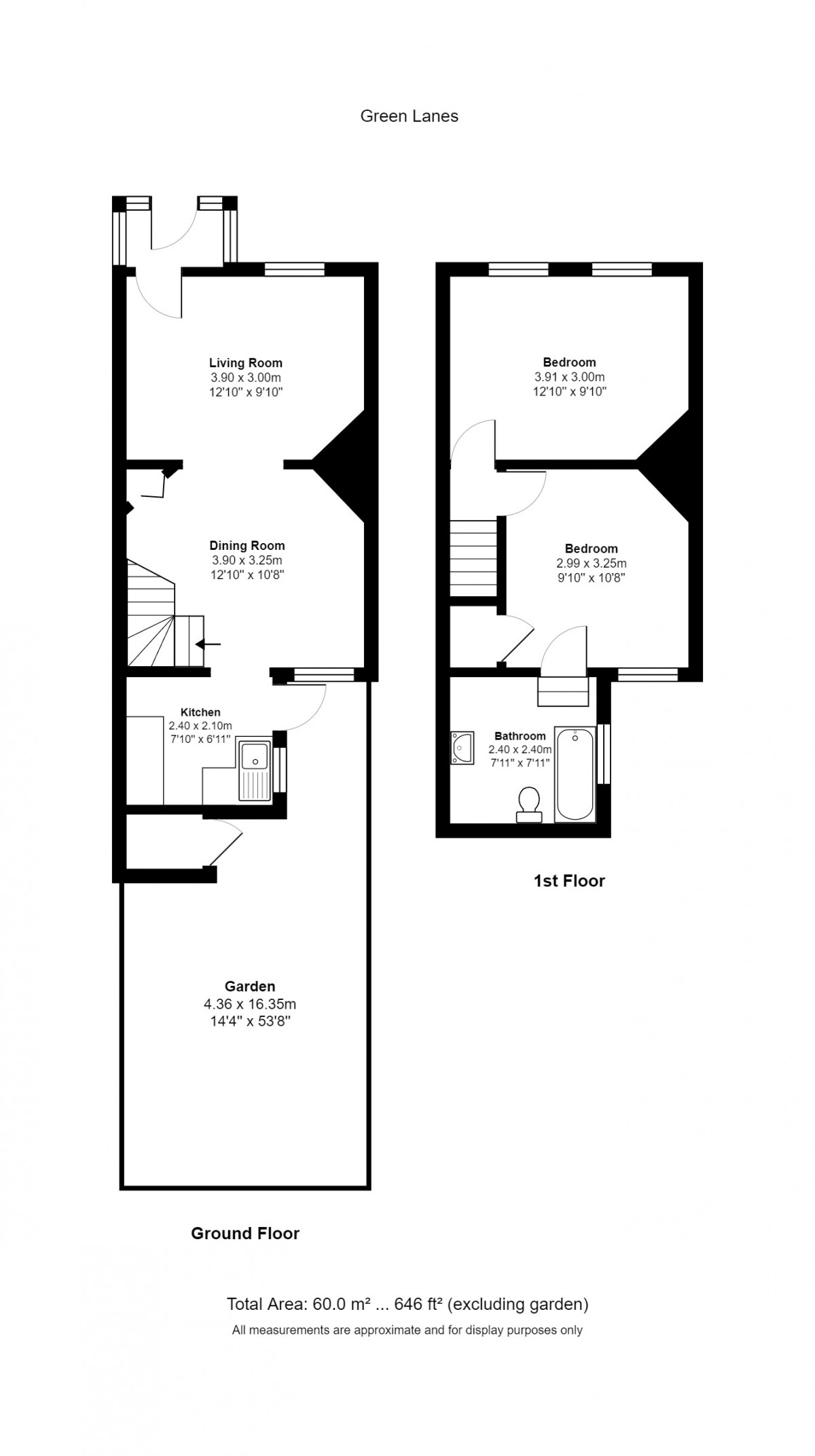 Floorplan for Green Lane, London