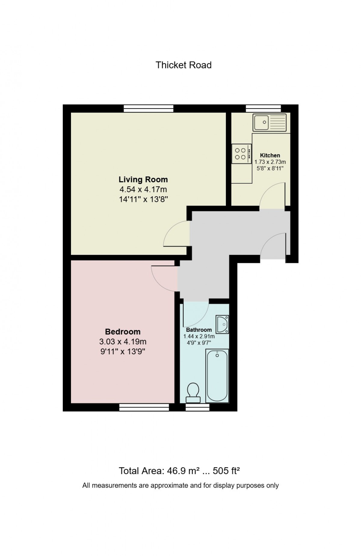 Floorplan for Thicket Road, Bromley, London