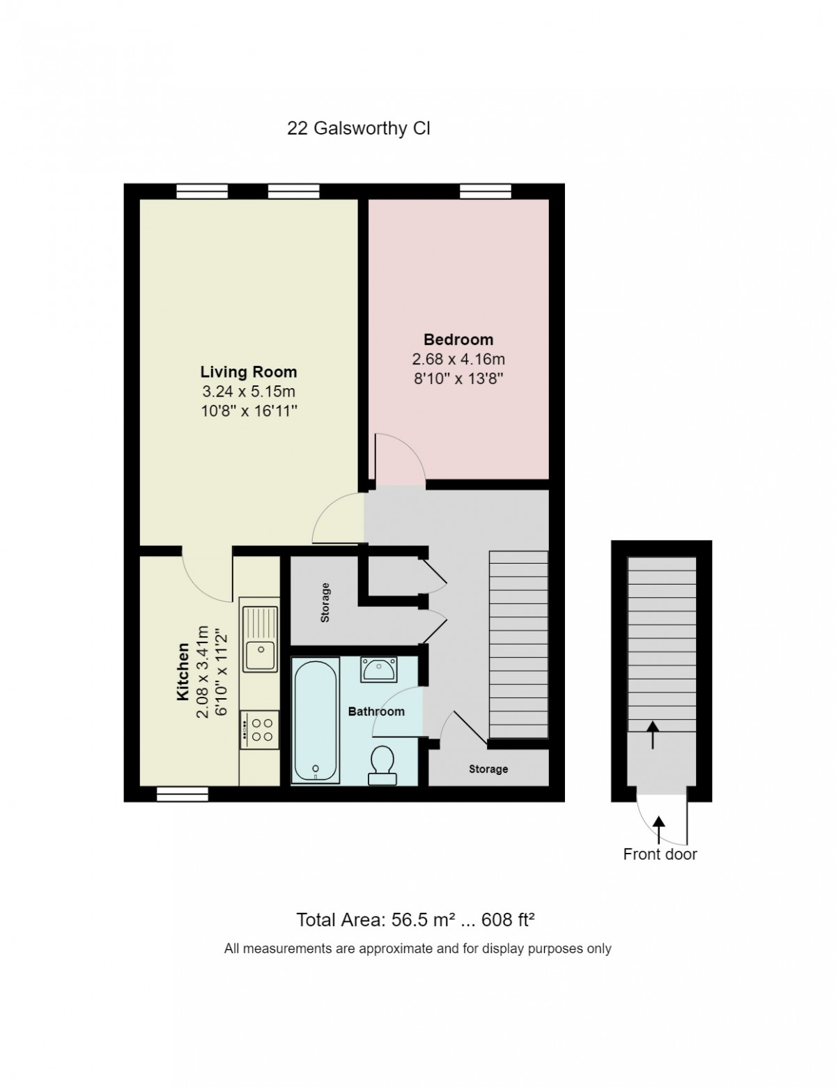 Floorplan for Galsworthy Close, London