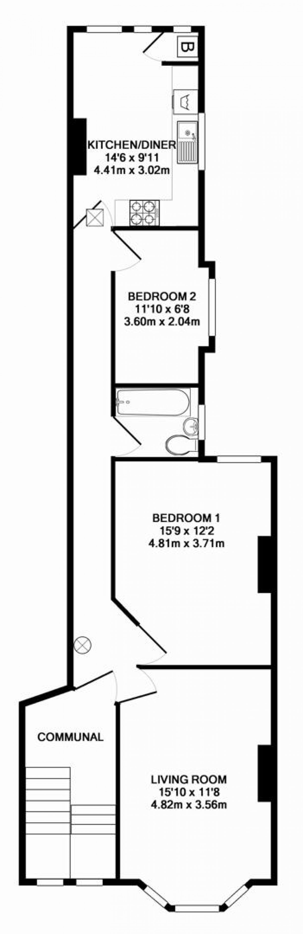 Floorplan for Camberwell Green, London