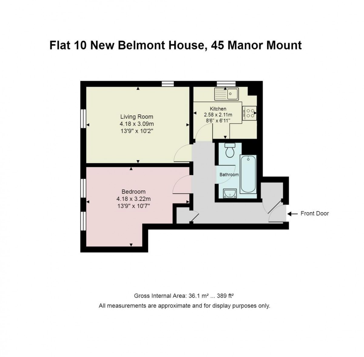 Floorplan for Manor Mount, London